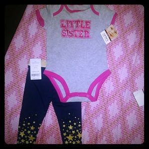 Carters 6MONTH Little Sister Outfit